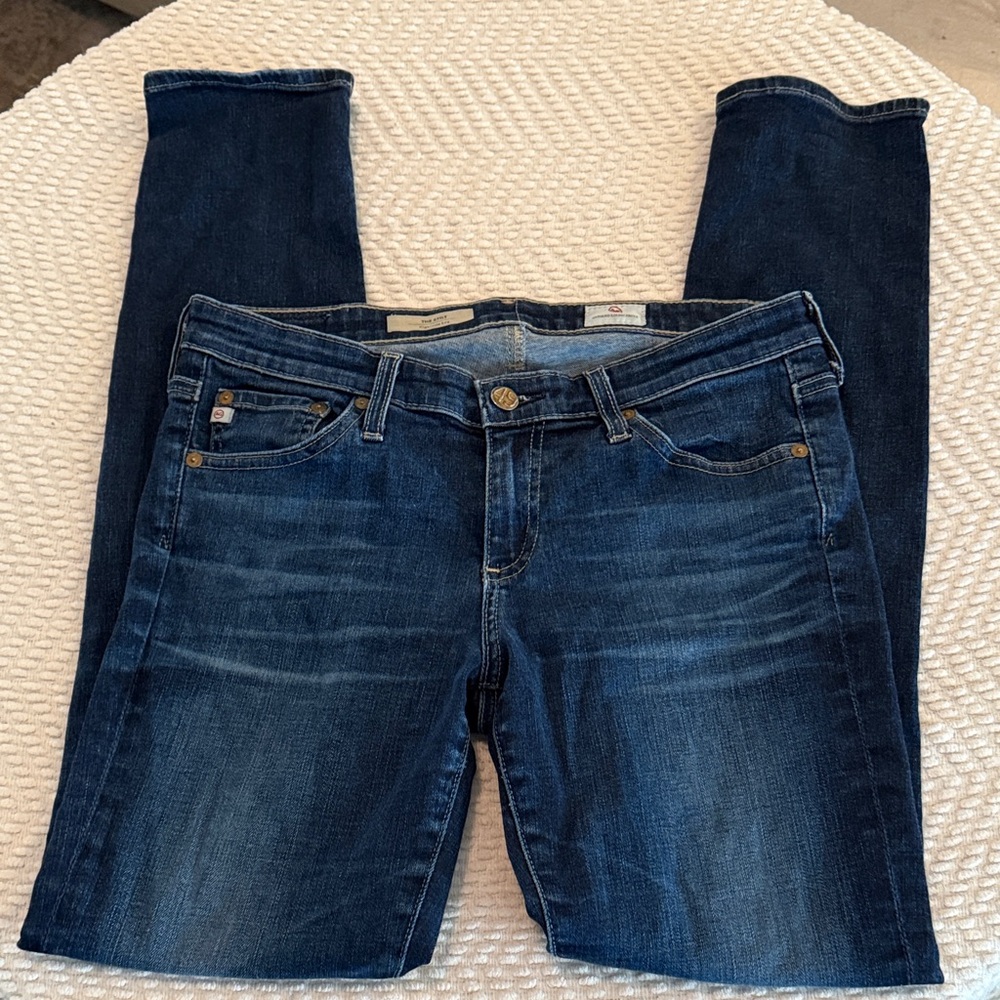 AG Adriano Goldschmied Dark Blue The Stilt Skinny Jeans